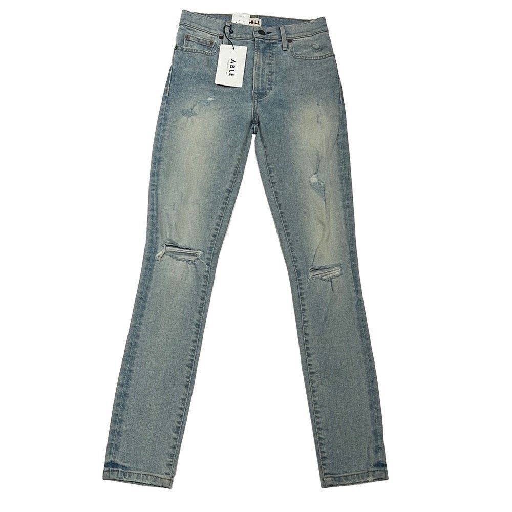 Able | The High Rise light wash Size-24 NWT